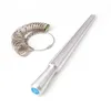 JAVRICK Misuratore per anelli in metallo Calibro Mandrino Misura per dito Misura Stick Set di strumenti standard9532345