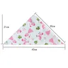 20pclot baby bibs 100cotton triangle head scarf boy kerchief girl babador bandana dribble bib 231225