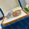 Luxury Women Diamond Ring Designer Märke Förlovningsring Högkvalitativ par Ring Classic Ladies Jewelry Valentine Christmas Gift With Box