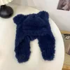 Berretti Giapponesi Dolce Simpatico Orso Imitazione Visone Capelli Bomber Cappello Donna Autunno E Inverno Lei Feng Cappelli Caldo Versatile Protezione per le orecchie