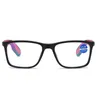 New fashionable printed anti blue light spring leg high-definition elderly presbyopia glasses