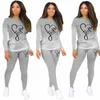 Pantalon Deux Pièces Pour Femmes Toutes Les Saisons Mode Loisirs Manches Longues Vêtements De Sport Haut Dégradé Et Pantalon Survêtement Léger Costume De Jogging