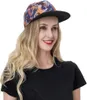 BALL CAPS Luipaard met tropische bladeren verstelbare snapback hoed voor mannen dames zon cap hiphop honkbal platte bill rand