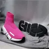 Designer-Socken, Freizeitschuhe, Plateau-Läufer-Sneaker, Socke, Schuhmeister, geprägte Sneakers, Geschwindigkeiten, Stiefeletten, Männer und Frauen, glänzender Strick, Geschwindigkeit