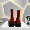 2023 Automne et hiver nouvelles bottines à bout fendu série muffin bottines élastiques à semelles épaisses 4,5 cm bottes pour femmes à talons hauts design de luxe avec boîte à chaussures