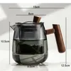 Minimalista de vidro chá café pote tipo portátil teaware puer chá copos conjunto cozinha mesa bule chaleiras conjunto garrafas água 231225