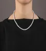 Szybkie drobne perły biżuteria szara słodka woda naturalna 78 mm Naszyjnik Perły Kobieta moda Naszyjnik C1794111