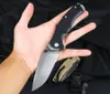 Nuovo coltello pieghevole BK 8Cr13Mov Lama satinata Drop Point Nero / Sabbia G10 Maniglia Esterna di campeggio Escursionismo Sopravvivenza Coltelli tattici per cartelle Strumenti EDC