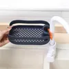 Kitchen Storage 2 In 1 Home Sink Sponge Holder Drain Drying Rack Soap Shelf Basket Faucet Bathroom Water Pipe