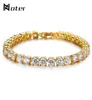 Noter Tennis Armband Men pojkar Micro Crystal Braslet Male Hand Jewelry Charm Gold SilverColor Chain Link Braclet Armband2396706