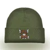 Berets Scottish Highland Cow Beanie 자수 귀여운 Scotch 니트 모자 가을 겨울 따뜻한 힙합 유니슬 형 스키