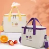 Cartoon Bear Mommy Bag Lunch Canvas Large Capacity Insulation Handbags Multifunctional Infant Thermo Bottles Mother Kids 231225