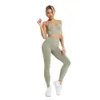 Lu Align Woman Femmes 2/3/4 PIÈCES pour Ensemble de Sport Sans Couture Costume De Sport Fesses Lift Gym Porter Soutien-Gorge De Gym Taille Haute Leggings Fitness Sportswear woman Lemon Lady Gry Sports Girls