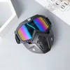 Bandane Maschera da equitazione a copertura totale Moto Sci Protezione UV Occhiali antivento rimovibili e filtro per la bocca