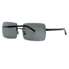 Sunglasses 2023 Rimless For Women High Quality Gradient UV400 Lens Shades Feminino