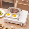 Pans 3-in-1 Frying Pan Pancake Hamburg Steak Cooking Cooking Maker Maker Cookbate Multi-Trughit