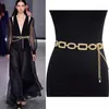 Belts Alloy Chains Belt Women Golden Color Long Adjustable Apparent Ornament Fashion Designed Show