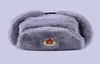 Radziecka odznaka Ushanka Rosjanie mężczyźni kobiety Winter Hats Faux Rabbit Fur Army wojskowy kapelusz bombowy Kosak Trapack Earflap Snow Ski Cap 25500085