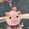 Anahtarlıklar yumuşak komik güzel domuz anahtarlık sevimli yaratıcı moda peluş doldurulmuş anahtarlık yürüyüş piggy oyuncak araba anahtar zinciri kitap çantası cazibesi