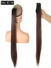 22Inch Claw Clip on Extension Syntetisk hästsvansinsamling för kvinnors ponny svans hårpiece8563575