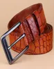 High Quality Fashion Cowskin Leather Cinto Men Belts Natural Genuine Leather Crocodile Skin Strap Belts for Men6007511