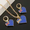 Australia Flag Pendant Necklaces Earrings Women Country Jewelry Australian Charm Gift284J