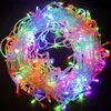 LED Christmas Outdoor String Lights 10m 20m 30m 50m 100m 9 Couleurs Lumières de fée imperméable pour le festival de mariage Festival Home Decorati290T