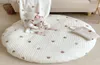 Tapis de jeu bébé né coussin rond coussin de siège enfants oreiller épais coton tapis de jeu tapis d'éveil tapis tapis de sol bébé 2202128619537