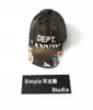 Czapki kulkowe Hip Hop Graffiti Hat swobodne literowanie zakrzywiona czapka baseballowa Brim Vintage dla mężczyzn i kobiet listy z atramentem drukowania 4370867