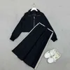 Two Piece Dress Designer Brand Leisure Sports Set Spring and Autumn Style Sweater Coat High Waist Skirt 9PCG