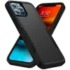 Étuis de téléphone blindés 2 en 1 pour iPhone 13 12 Mini 11 Pro XS Max XR 7 8 Samsung S21 Ultra TPU Cadre PC rigide Antichoc Defender Cover7819534