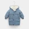 2-12Y Russische Kinderen Kinderdons Bovenkleding Winterkleding Tiener Jongens Meisjes Katoen Gevoerde Parka Jassen Dikker Warme Lange Jassen 231226