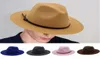 Femmes Hommes Laine Vintage Gangster Trilby Feutre Fedora Chapeau Avec Large Bord Gentleman Élégant Dame Hiver Automne Jazz Caps G Udyj5874231