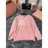 Dames trui Letter Jacquard Pullover Sweater Casual losse lange mouwen Dames losse en luie top