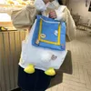 Sac à dos cartable japonais femme Harajuku filles mignonnes collégiens Ins toile