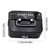 Money Safe Box Mini Cash Box Metal Nyckel Pengar Bank Small Security Lock Box Portable Robust Låsbara myntlådor för barn Vuxna 231225