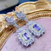 Boucles d'oreilles en Tanzanite naturelle pour femmes, bijoux en argent 925, pierres précieuses de luxe, plaqué or 18 carats, articles de livraison gratuite