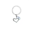 Nyckelringar 12pc grossist kärlek hjärtkapital keyring nyckelring charm examen gåva kvinnor män skola nyckelring familjevän