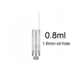 USA Stock White Tip TH210 Atomizer 0,8 ml jednorazowe 510 Zbiornik cewki ceramicznej dla grubej kasety olejowej wózki szklane pasy M6T th205 m3 akumulator