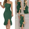 Vestidos casuais verão plissado hem saia mulher boate pacote hip bodycon vestido para dançar dropship