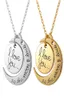 Collier de mode collier de lune je t'aime à la lune et au dos pour maman soeur famille pendentif lien chaîne 6461882