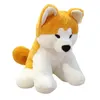 35 45cm Simulation Akita Dog Plush Toy Stuffed Lifelike Shiba Inu Soft Pillow Pet Dolls Kids Boys Girls Birthday Gift Decor 231225