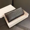 Wysokiej jakości portfel unisex długa torebka dla kobiet i mężczyzn skórzane portfele styl mody245b
