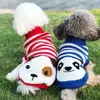 Dog Apparel Winter Cartoon Cat Clothes Warm Christmas Sweater For Small Yorkie Pet Clothing Coat Knitting Crochet Cloth