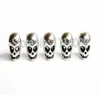 50pcs Metal Skull Beads For Paracord Bracelets Lanyards Metal Skull For Paracord Bracelet Knife LanyardsSilver Plated6444490