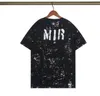 Summer T-shirts Designer Mens T-shirts Ink Splash Flow Paint Designers Couples A miri Shirts Luxury Short Sleeve Hip Hop Streetwear Amirs Tees White