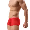 Heren Sexy Ondergoed Zien Door Ademend Mesh Boxershorts Transparant Gestreepte Onderbroek Comfortabele Mannelijke Hombre Dunne Zachte 231226