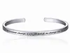 Ny Serenity Prayer Silver Plated Armband i en presentask kärlek till kvinnor8209502