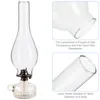 Portable Lanterns Kerosene Lampshade Glass Oil Replacement Cover For Chimney Parts Clear Small Shades