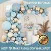 Dusty Balloons Balloon Arch Garland Kit Sand White Metallic Gold Slate Fog for Bridal Shower 231225